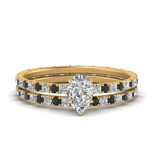underhalo-eternity-pear-shaped-wedding-band-set-with-black-diamond-in-FD9168PEGBLACKANGLE3-NL-YG