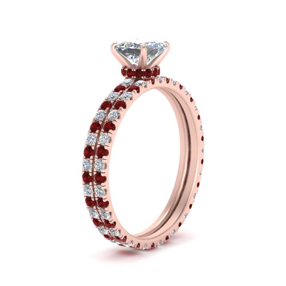 underhalo-eternity-princess-cut-diamond-wedding-band-set-with-ruby-in-FD9168PRGRUDRANGLE3-NL-RG
