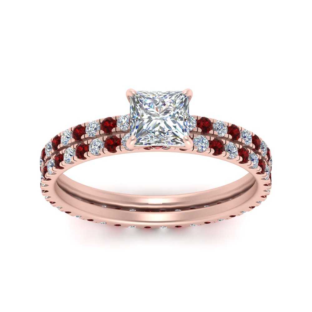 underhalo-eternity-princess-cut-diamond-wedding-band-set-with-ruby-in-FD9168PRGRUDRANGLE3-NL-RG