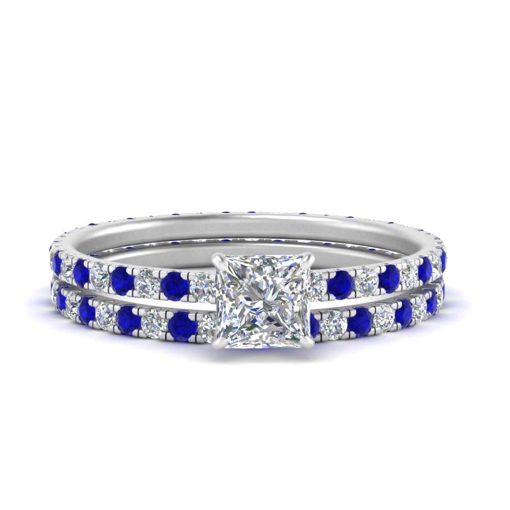 underhalo-eternity-princess-cut-diamond-wedding-band-set-with-sapphire-in-FD9168PRGSABLANGLE3-NL-WG