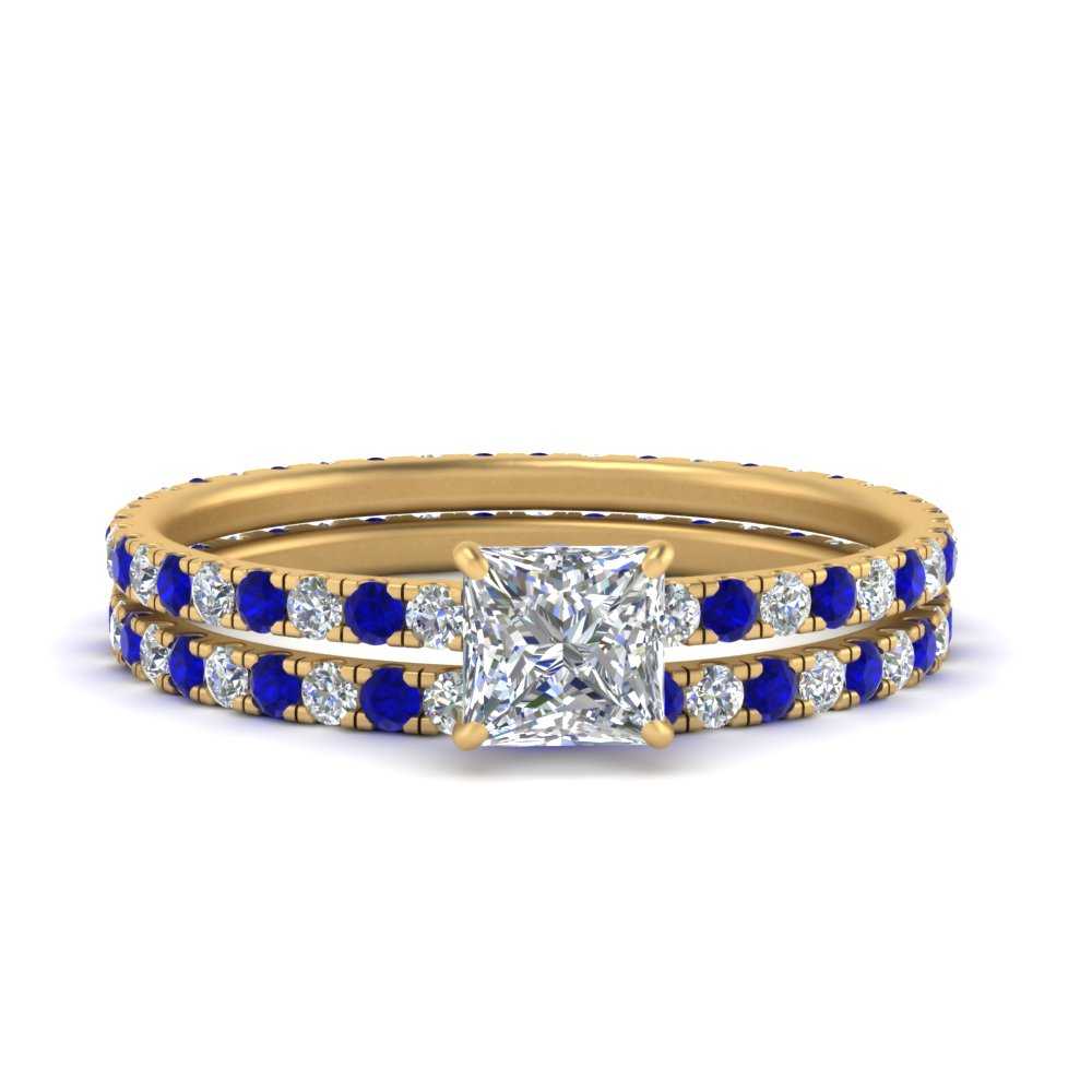 underhalo-eternity-princess-cut-diamond-wedding-band-set-with-sapphire-in-FD9168PRGSABLANGLE3-NL-YG
