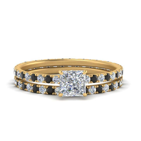 underhalo-eternity-princess-cut-wedding-band-set-with-black-diamond-in-FD9168PRGBLACKANGLE3-NL-YG