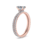 Load image into Gallery viewer, underhalo-eternity-radiant-cut-diamond-wedding-band-set-in-FD9168RAANGLE3-NL-RG

