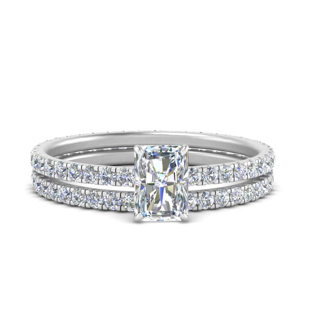 underhalo-eternity-radiant-cut-diamond-wedding-band-set-in-FD9168RAANGLE3-NL-WG