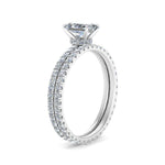 Load image into Gallery viewer, underhalo-eternity-radiant-cut-diamond-wedding-band-set-in-FD9168RAANGLE3-NL-WG
