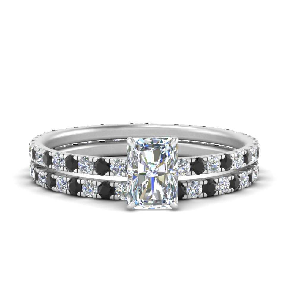 underhalo-eternity-radiant-cut-wedding-band-set-with-black-diamond-in-FD9168RAGBLACKANGLE3-NL-WG