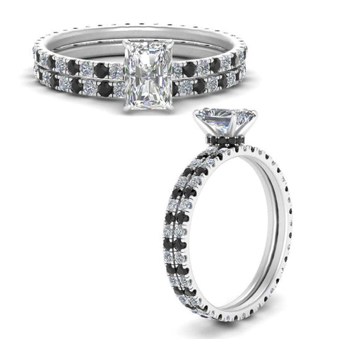 underhalo-eternity-radiant-cut-wedding-band-set-with-black-diamond-in-FD9168RAGBLACKANGLE3-NL-WG