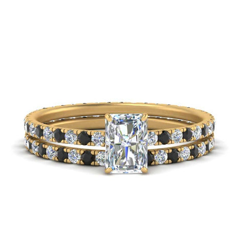 underhalo-eternity-radiant-cut-wedding-band-set-with-black-diamond-in-FD9168RAGBLACKANGLE3-NL-YG