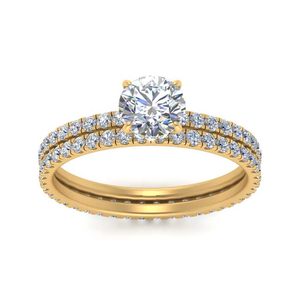 underhalo-eternity-round-cut-diamond-wedding-band-set-in-FD9168ROANGLE3-NL-YG
