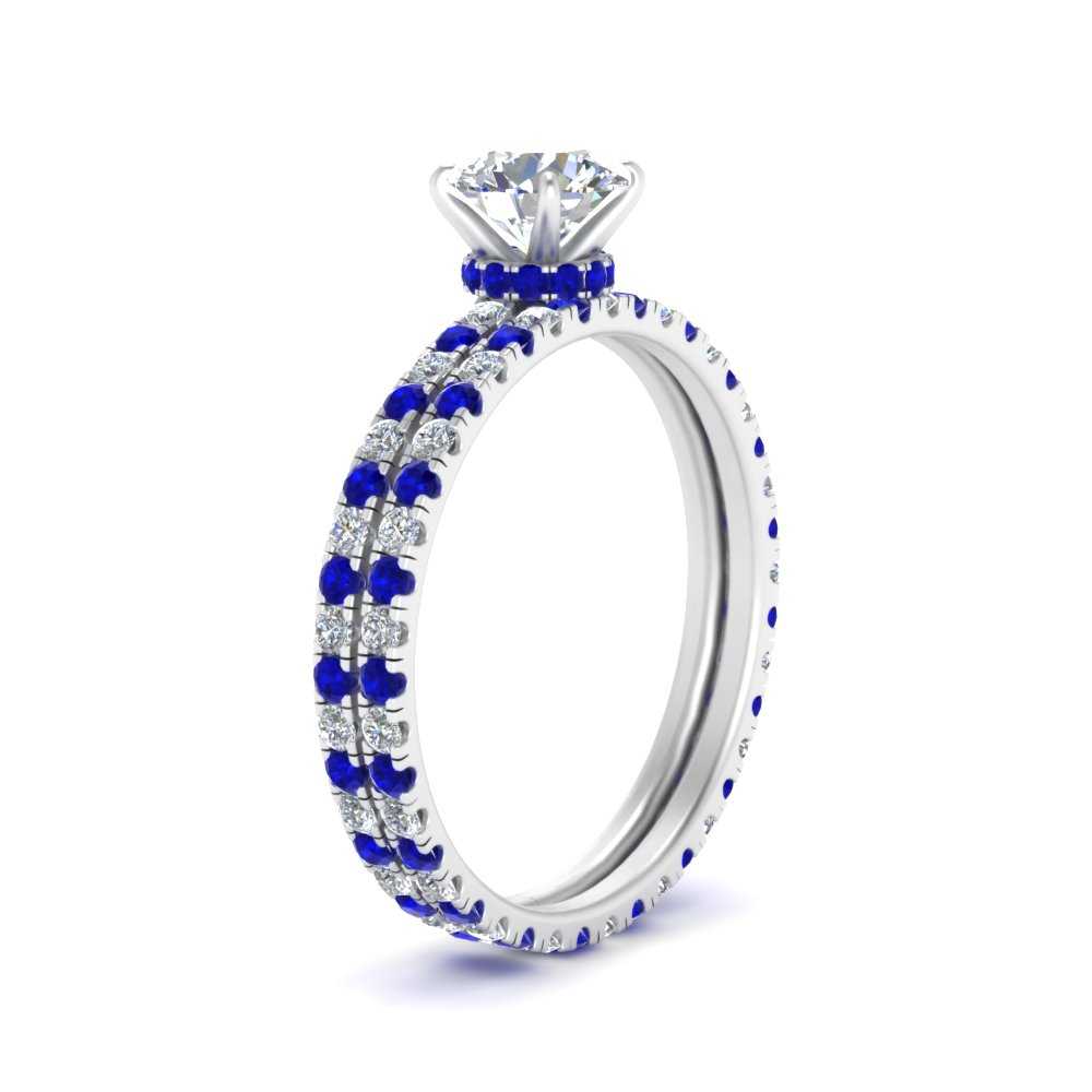 underhalo-eternity-round-cut-diamond-wedding-band-set-with-sapphire-in-FD9168ROGSABLANGLE3-NL-WG
