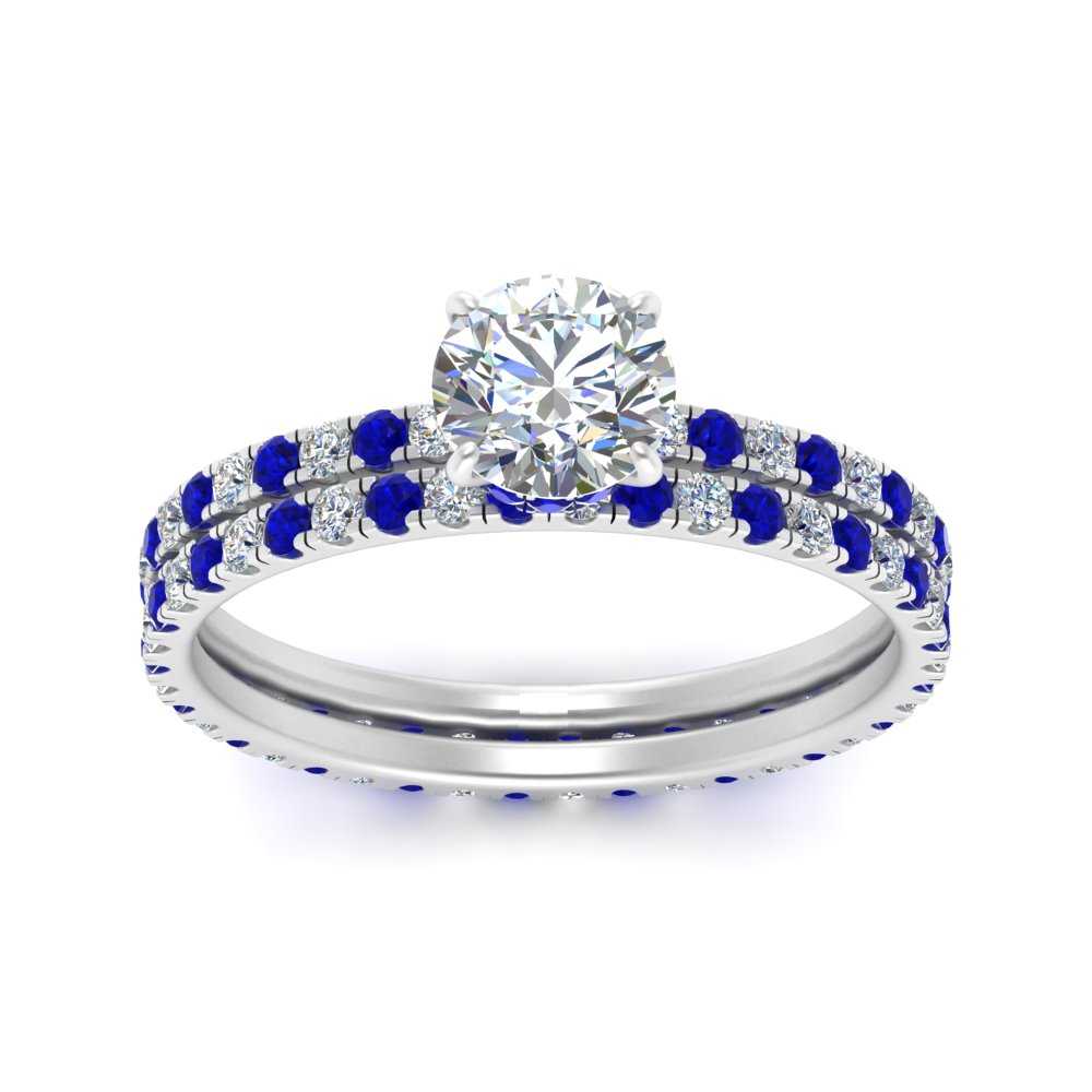 underhalo-eternity-round-cut-diamond-wedding-band-set-with-sapphire-in-FD9168ROGSABLANGLE3-NL-WG