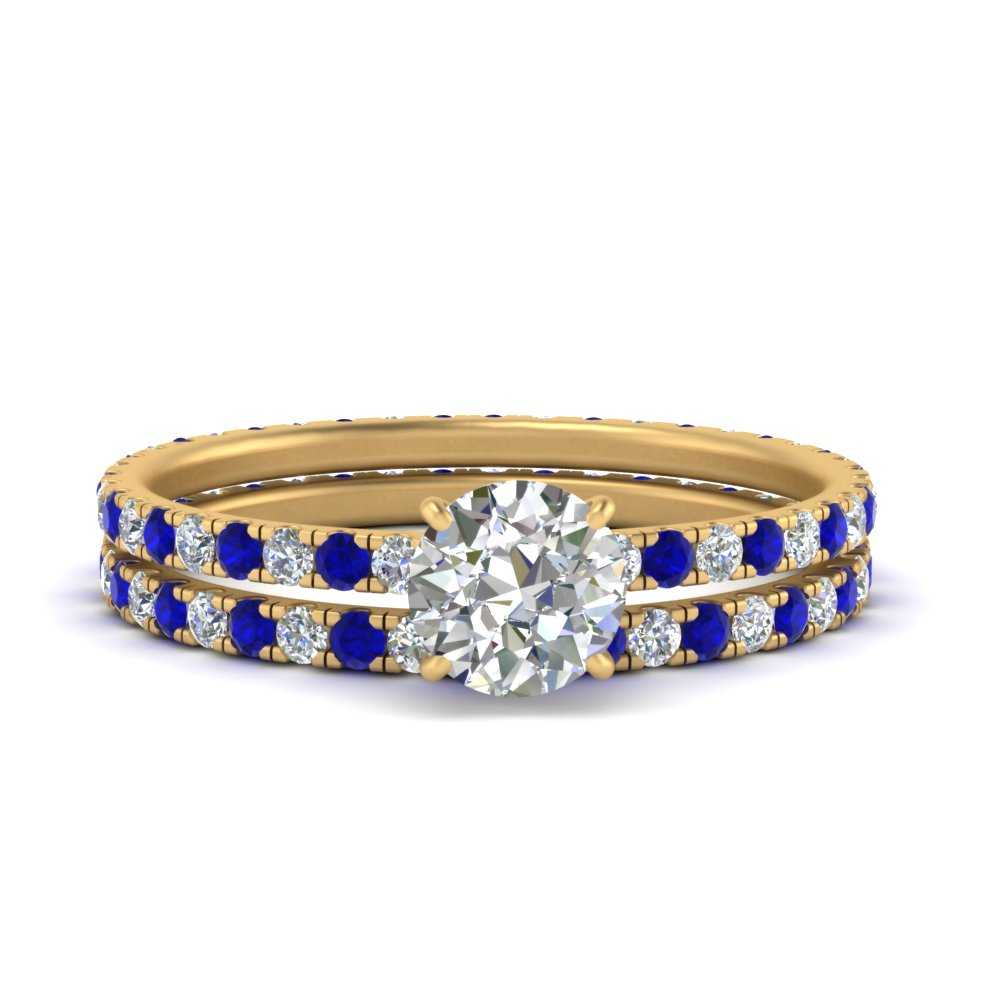underhalo-eternity-round-cut-diamond-wedding-band-set-with-sapphire-in-FD9168ROGSABLANGLE3-NL-YG