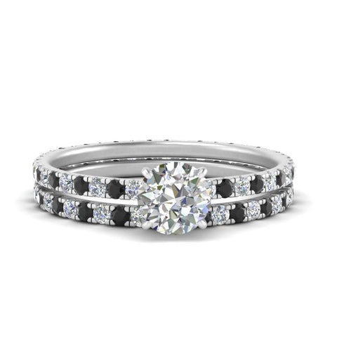 underhalo-eternity-round-cut-wedding-band-set-with-black-diamond-in-FD9168ROGBLACKANGLE3-NL-WG