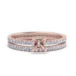 Load image into Gallery viewer, underhalo-eternity-semi-mount-diamond-wedding-band-set-in-FD9168SMANGLE3-NL-RG
