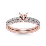 Load image into Gallery viewer, underhalo-eternity-semi-mount-diamond-wedding-band-set-in-FD9168SMANGLE3-NL-RG
