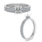 Load image into Gallery viewer, underhalo-eternity-semi-mount-diamond-wedding-band-set-in-FD9168SMANGLE3-NL-WG
