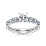 Load image into Gallery viewer, underhalo-eternity-semi-mount-diamond-wedding-band-set-in-FD9168SMANGLE3-NL-WG
