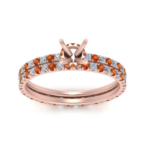 underhalo-eternity-semi-mount-diamond-wedding-band-set-with-orange-sapphire-in-FD9168SMGSAORANGLE3-NL-RG