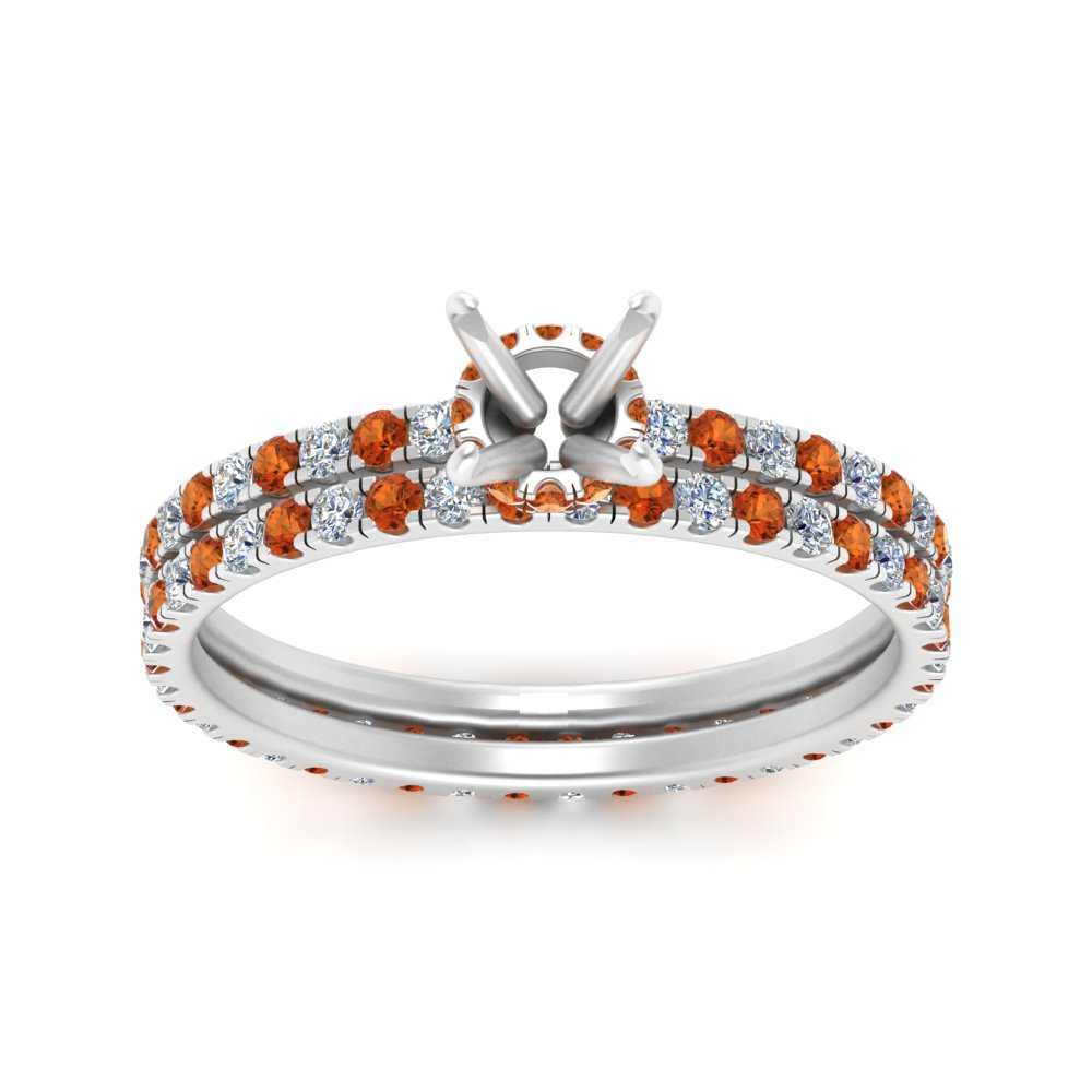 underhalo-eternity-semi-mount-diamond-wedding-band-set-with-orange-sapphire-in-FD9168SMGSAORANGLE3-NL-WG