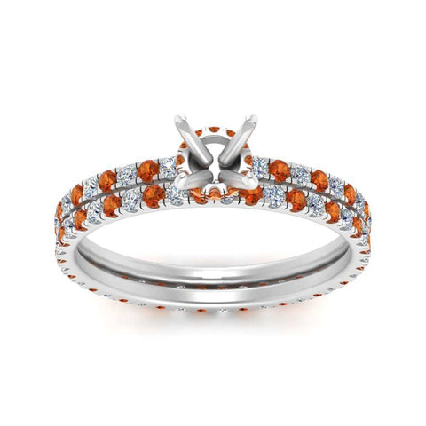 underhalo-eternity-semi-mount-diamond-wedding-band-set-with-orange-sapphire-in-FD9168SMGSAORANGLE3-NL-WG