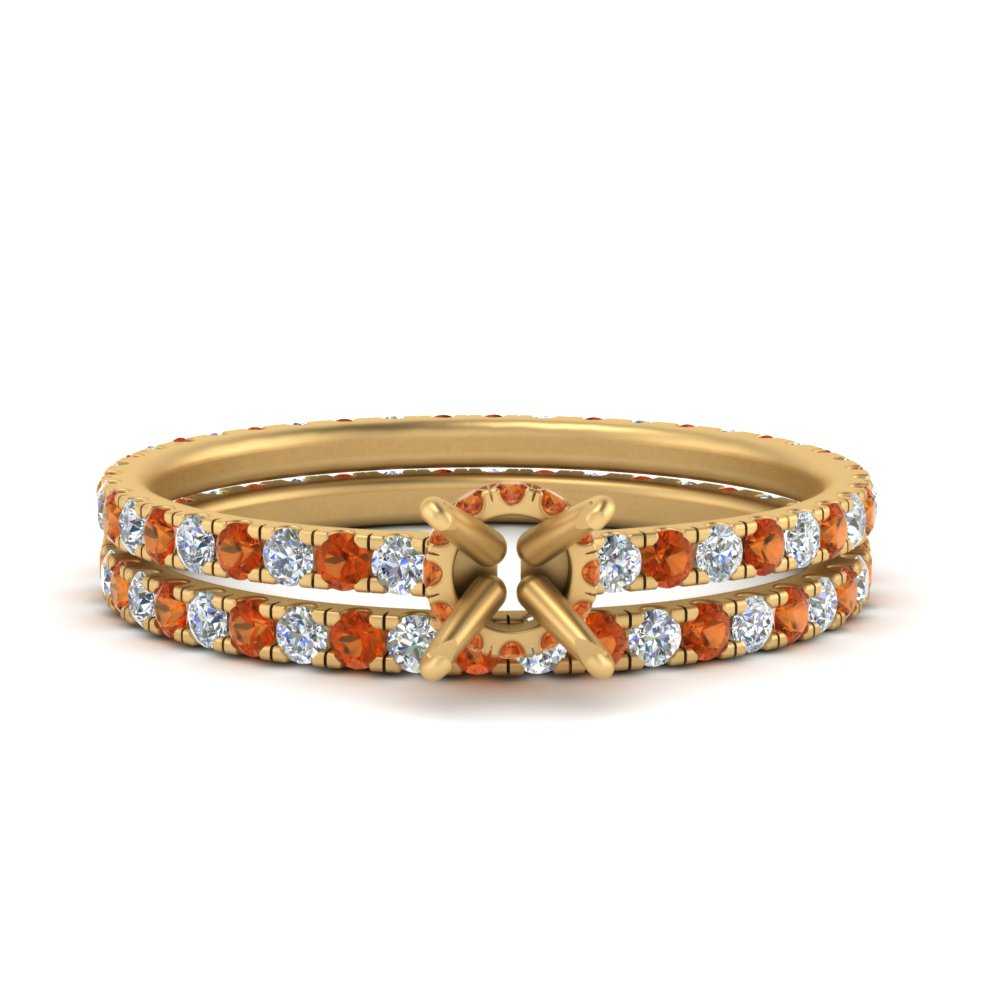 underhalo-eternity-semi-mount-diamond-wedding-band-set-with-orange-sapphire-in-FD9168SMGSAORANGLE3-NL-YG
