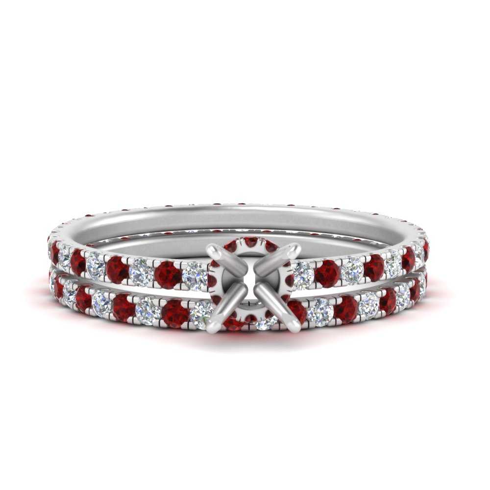 underhalo-eternity-semi-mount-diamond-wedding-band-set-with-ruby-in-FD9168SMGRUDRANGLE3-NL-WG
