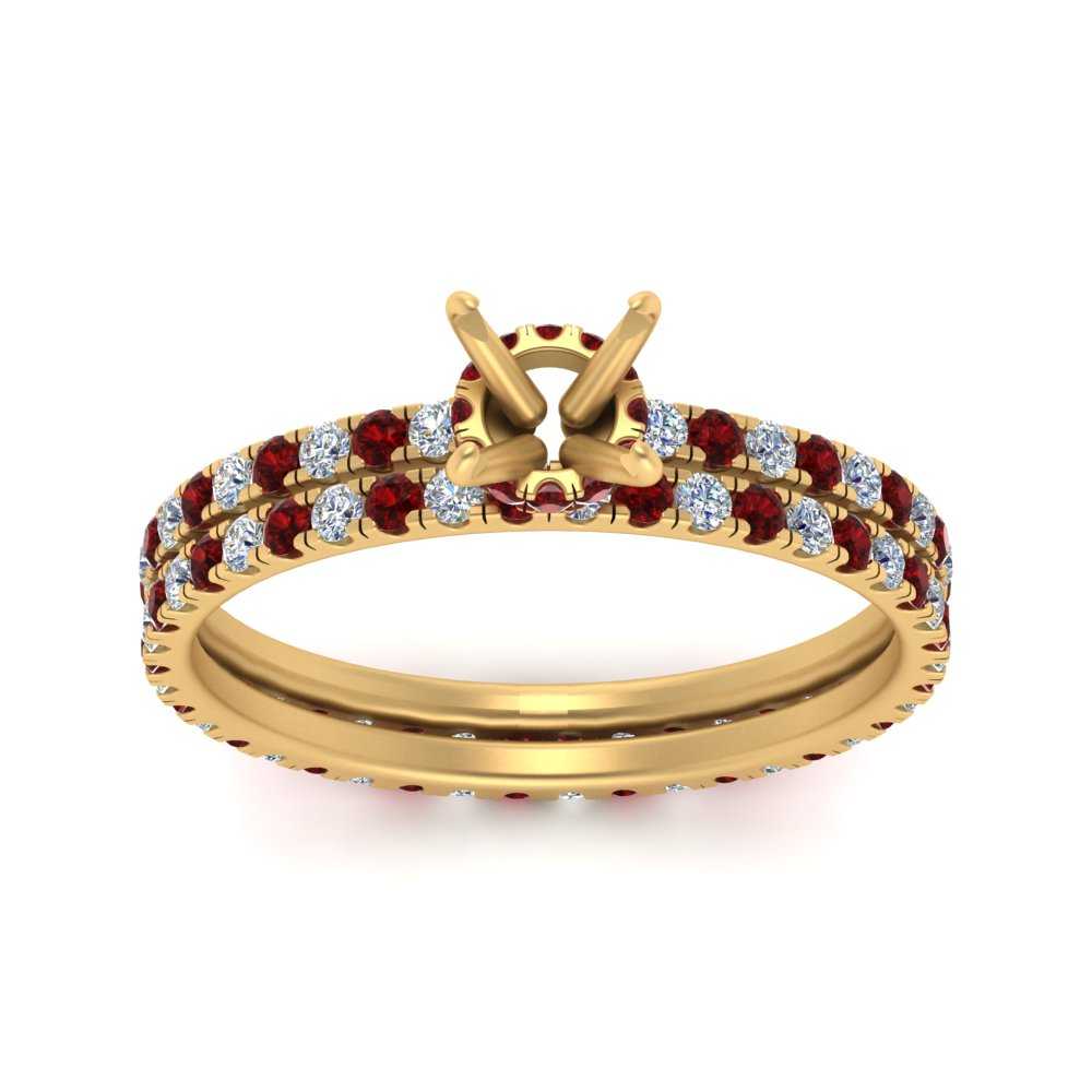 underhalo-eternity-semi-mount-diamond-wedding-band-set-with-ruby-in-FD9168SMGRUDRANGLE3-NL-YG