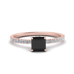 Load image into Gallery viewer, underhalo-princess-cut-black-diamond-engagement-ring-in-rose-gold-FD9168PRRGBLACK-NL-RG-GS.jpg

