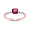 Load image into Gallery viewer, underhalo-princess-cut-pink-sapphire-engagement-ring-in-rose-gold-FD9168PRRGSADRPI-NL-RG-GS.jpg