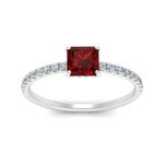 Load image into Gallery viewer, underhalo-princess-cut-ruby-engagement-ring-in-white-gold-FD9168PRRGRUDR-NL-WG-GS.jpg
