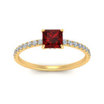 Load image into Gallery viewer, underhalo-princess-cut-ruby-engagement-ring-in-yellow-gold-FD9168PRRGRUDR-NL-YG-GS.jpg

