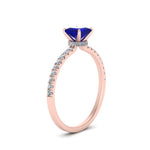 Load image into Gallery viewer, underhalo-princess-cut-sapphire-engagement-ring-in-rose-gold-FD9168PRRGSABL-NL-RG-GS.jpg
