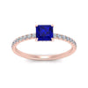 Load image into Gallery viewer, underhalo-princess-cut-sapphire-engagement-ring-in-rose-gold-FD9168PRRGSABL-NL-RG-GS.jpg