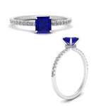 Load image into Gallery viewer, underhalo-princess-cut-sapphire-engagement-ring-in-white-gold-FD9168PRRGSABL-NL-WG-GS.jpg
