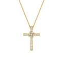 Thumbnail 10 - unique-cross-diamond-pendant-in-FDPD10881-NL-YG