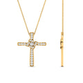 Thumbnail 11 - unique-cross-diamond-pendant-in-FDPD10881-NL-YG