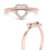 Load image into Gallery viewer, unique-heart-diamond-promise-ring-in-rose-gold-FD10548R-NL-RG