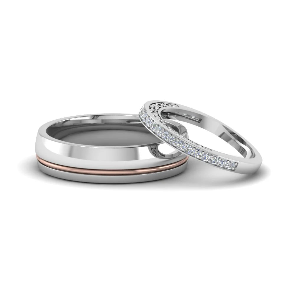 Unique Matching Wedding Bands For Him And Her