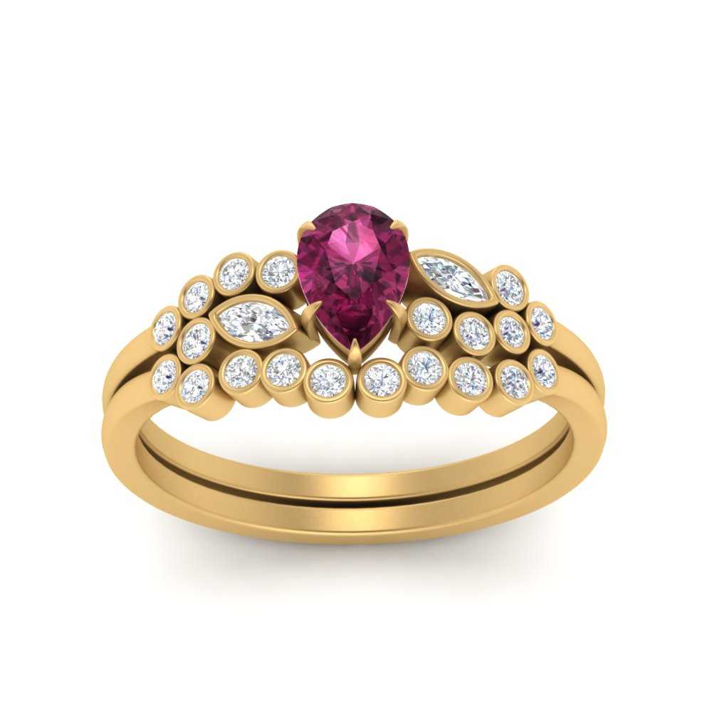 unique-pear-cluster-bezel-pink-sapphire-bridal-ring-set-in-yellow-gold-FDENS3110PEGSADRPI-NL-YG.jpg