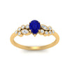 Load image into Gallery viewer, unique-pear-cluster-bezel-sapphire-engagement-ring-in-yellow-gold-FDENS3110PERGSABL-NL-YG.jpg