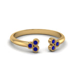 Load image into Gallery viewer, unique-promise-ring-for-her-with-blue-sapphire-in-14K-yellow-gold-FD8296RORGSABL-NL-YG
