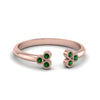 Load image into Gallery viewer, unique-promise-ring-for-her-with-emerald-in-14K-rose-gold-FD8296RORGEMGR-NL-RG