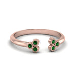 Load image into Gallery viewer, unique-promise-ring-for-her-with-emerald-in-14K-rose-gold-FD8296RORGEMGR-NL-RG

