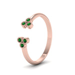 Load image into Gallery viewer, unique-promise-ring-for-her-with-emerald-in-14K-rose-gold-FD8296RORGEMGR-NL-RG
