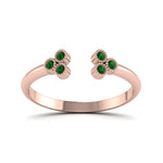Load image into Gallery viewer, unique-promise-ring-for-her-with-emerald-in-14K-rose-gold-FD8296RORGEMGR-NL-RG
