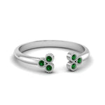 Load image into Gallery viewer, unique-promise-ring-for-her-with-emerald-in-14K-white-gold-FD8296RORGEMGR-NL-WG
