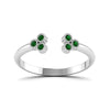 Load image into Gallery viewer, unique-promise-ring-for-her-with-emerald-in-14K-white-gold-FD8296RORGEMGR-NL-WG