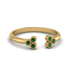 Load image into Gallery viewer, unique-promise-ring-for-her-with-emerald-in-14K-yellow-gold-FD8296RORGEMGR-NL-YG