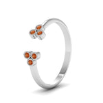 Load image into Gallery viewer, unique-promise-ring-for-her-with-orange-sapphire-in-14K-white-gold-FD8296RORGSAOR-NL-WG
