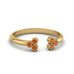 Load image into Gallery viewer, unique-promise-ring-for-her-with-orange-sapphire-in-14K-yellow-gold-FD8296RORGSAOR-NL-YG
